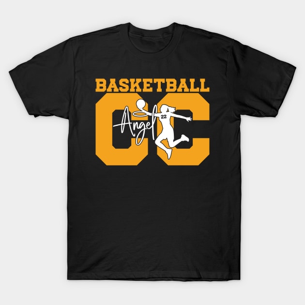 Basketball Angel v2 T-Shirt by Emma